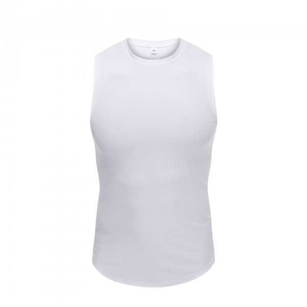 Wide Shoulder Bottoming Sleeveless Thread Vest For Men